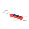 Digital Instant Read Voice Broadcast Food BBQ Cooking Thermometer with LCD Backlit Display Foldable Probe for Steak Milk Water Meat