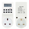 Digital LCD Electronic Plug-in Programmable Timer 12/24 Hour Switch Socket with Clock Summer Time Random Function 240V 50Hz