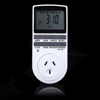 Digital LCD Power Programmable Timer Switch Summer Random Function AU Plug