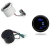 Digital Oil Temp Temperature Meter Gauge with Sensor for Auto Car 52mm 2in LCD 40~150 Celsius Degree Warning Light Black