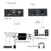 Digital to Analog Audio Converter - Toslink and SPDIF/Coaxial Inputs to Analog RCA L/R and AUX 3.5mm Jack Support Headphone Outputs