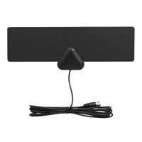 Digital TV Antenna Indoor HDTV Antenna with 25 Miles Range HDTV Signal Receiver Full 1080P F Male w/ IEC Converter
