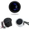 Digital Water Temperature Meter Gauge with Sensor for Auto Car 52mm 2in LCD 40~120Celsius Degree Warning Light Silver