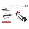Dispho Extendable Foldable Telescopic Portable Wireless BT Remote Shooting Control Shutter Handheld Rotatable Selfie Self-Timer Pole Monopod Stick for iPhone Samsung Smartphones
