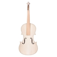 DIY 4/4 Full Size Natural Solid Wood Acoustic Violin Fiddle Kit Spruce Top Maple Back Neck Jujube Wood Accessory Aluminum Alloy Tailpiece