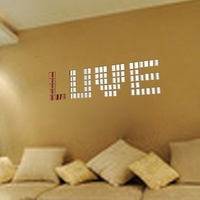 DIY Acrylic Square Solid Mirror Wall Sticker Bathroom Porch Ceiling Decoration Stickers