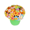 DIY Craft Handmade Button Bouquet Materials Iron Wire Button Petal Bouquets Kit for Children