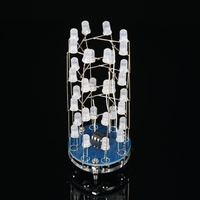 DIY Easy Making Christmas Star Flashing Stars Night Round LED Light Cylinder Kit Module with 23 Breathing Effect