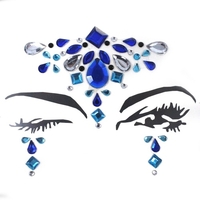 DIY Eyebrow Face Body Art Adhesive Tattoo Stickers Makeup Decorations