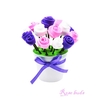 DIY Handmade Material Environmental Ultralight Color Clay Potted Flower DIY Kits for Children Educational Toy