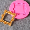 DIY No Stick Cake Photo Frame Mold Chocolate Fondant Decorating Tool Silicone Baking Sugarcraft Gumpaste Molds
