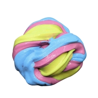 DIY Soft Fluffy Floam Slime Scented Stress Relief No Borax Sludge Cotton Mud Release Clay Toy Plasticine for Kids and Adults Multicolor 1