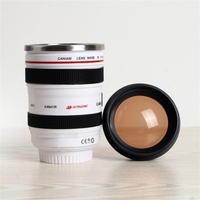 DIY Stainless Steel Vacuum Flasks Travel Coffee Mug Camera Lens Cup