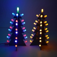 DIY Star Flashing 3D LED Light Decoration Christmas Tree Electronic Learning Kit Module Switching Different Effect By One Button