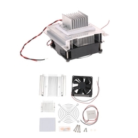 DIY Thermoelectric Peltier Refrigeration Cooling System Kit Semiconductor Cooler Conduction Module + Radiator + Fan + TEC1-12706
