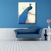 DIY Unframed Oil Painting by Numbers Kit Hand Painted Picture Handwork Acrylic Paint Blue Peacock Pattern Decoration for Home Living Room Bedroom Office Art Paintings 16*20"