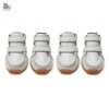 DJJ DS302W Pure Color Pet Dog Shoes Dog Boots Fall & Winter Style Sports Shoes for Poodle Bichon Frise Standard Schnauzer Small-Breed Dogs 4 Pieces/Set