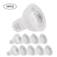 Docooler 10PCS 6W GU5.3 AC100-240V LED Bulbs Reflector Lamp Non-dimmable 60W Equivalent 400-450LM Spotlight