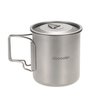 Docooler 420ml Titanium Water Cup Picnic Camping Mug with Lid