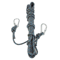 Docooler 8mm * 10m Outdoor Safety Rock Climbing Rope Cord Caving Rappelling Abseiling Rescue Survival Accessory Cord Sling with Carabiners