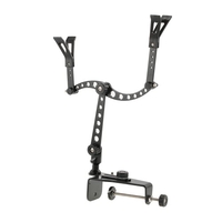 Docooler Aluminum Alloy Triangular Fishing Rod Tripod Holder Ground Support Stand Rack for Fishing Rod Set Rod Better Post Free Hand Prevent Drop