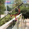Docooler Aluminum Alloy Triangular Fishing Rod Tripod Holder Ground Support Stand Rack for Fishing Rod Set Rod Better Post Free Hand Prevent Drop
