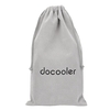Docooler Storage Bag Carrying Bag Small Drawstring Flocked Protection Pouch Grey 13.5*23.5CM