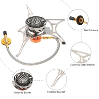 Docooler Windproof Foldable Camping Stove Gas Stove Burner Furnace for Outdoor Backpacking Hiking Camping hunting