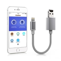 dodocool 0.5ft / 15cm Lightning to USB-A 2.0 Cable with Micro SD Card Slot