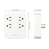 dodocool 1250W Smart 4-outlet Wall Mount Power Strip
