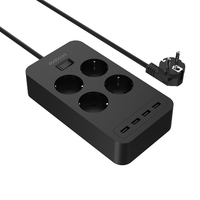 dodocool 2300W Smart 4*AC + 4*USB Surge Protector 400 Joules Power Strip