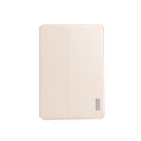 dodocool 360 Degree Rotating PU Leather Swivel Flip Stand Case Cover Protective Shell for iPad mini with Retina display Beige