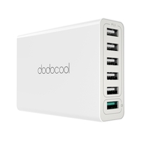 dodocool 58w 6 Ports USB Charging Station with Qualcomm Quick Charge 3.0 Port & 5 USB Ports