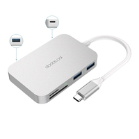 dodocool 6-in-1 USB C Hub Aluminum Alloy for MacBook/MacBook Pro/Google Chromebook Pixel and More