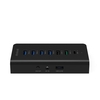 dodocool 7-Port Hub with 4 Data Transfer USB 3.0 Ports and 3 Charging Ports