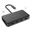 dodocool 8-in-1 Multifunction USB-C Hub with Type-C Power Delivery 4K Video HD Output Port Gigabit Ethernet Adapter SD/TF Card Reader and 3 SupurSpeed USB 3.0 Ports for MacBook/MacBook Pro/Google Chromebook Pixel and More Black