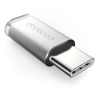 dodocool Mini USB-C to Micro USB Adapter Convert USB Type-C to Micro-USB Connector for MacBook / ChromeBook Pixel / Nexus 5X / Nexus 6P / OnePlus Two / Nokia N1 / Type C Supported Device Silver