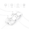 dodocool Smart 6 Way AC Outlet Power Strip with 5V 2.4A 2-Port USB Charger 4.92ft Extension Lead Cord for Smartphones Tablets and More UK Plug White