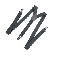 Fashion Clip on Suspenders Elastic Y-Shape Back Formal Unisex Adjustable Braces