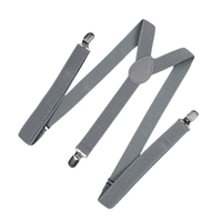 Fashion Clip on Suspenders Elastic Y-Shape Back Formal Unisex Adjustable Braces