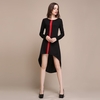 Fashion Contrast Vertical Irregular Asymmetrical Women