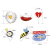 Fashion Cute Lovely Collar Shirt Brooch Badge Set Clip Pin Jewelry Clothes Accessory for Women Gift Decoration Kids