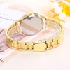 Fashion Diamond Watch Number Scale Heart Quartz Watch Alloy Band for Women Decoration