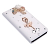 Fashion Flip PU Leather Bling Flower Wallet Protective Case Cover with Card Holder for iPhone 6 Plus