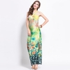 Fashion Floral Leopard Print Halter Cross Back Strap Women