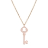 Fashion Funny Bear Love Key Pendant Clavicle Chain Alloy Lady Necklace Jewelry Accessory