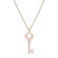 Fashion Funny Bear Love Key Pendant Clavicle Chain Alloy Lady Necklace Jewelry Accessory