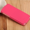 Fashion Genuine + PU Leather Mobile Phone Ultra Slim Flip Cover Protective Shell for 4.7" iPhone 6 Red