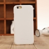 Fashion Genuine + PU Leather Mobile Phone Ultra Slim Flip Cover Protective Shell for 4.7" iPhone 6 White