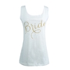 Fashion Letter Print Round Neck Sleeveless Slim Casual Tank Top